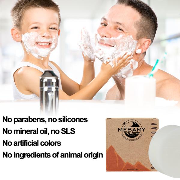 Кожа заботы тела чистой органической стороны мыла ISO22716 очищая забеливая брея мыло