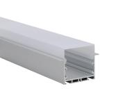 W50*H50mm Recessed LED Light Aluminium Profile With PC Diffuser