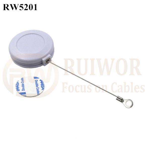 RW5201 Round Anti Theft Retractor With Ring Terminal Inner Hole 3mm 4mm 5mm For Option