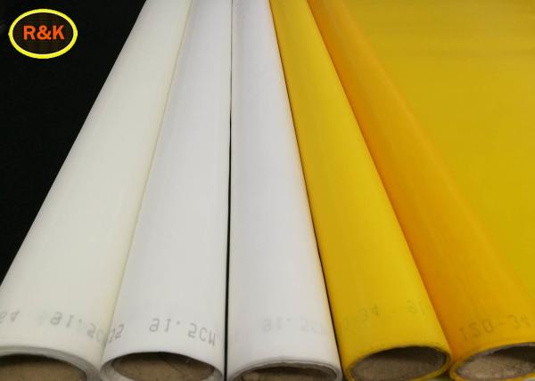 25-420 Mesh White Color Mesh Screen Fabric For Ceramic Glass Screen Printing