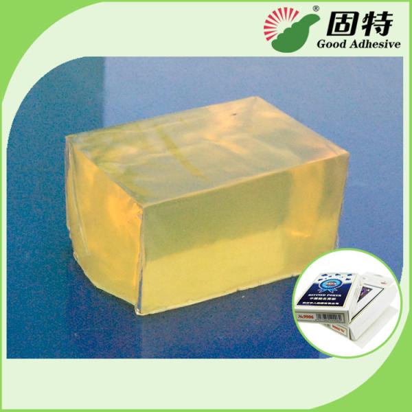 Poker Box Hot Melt Pressure Sensitive Adhesives Glue For Box , Block Shaped