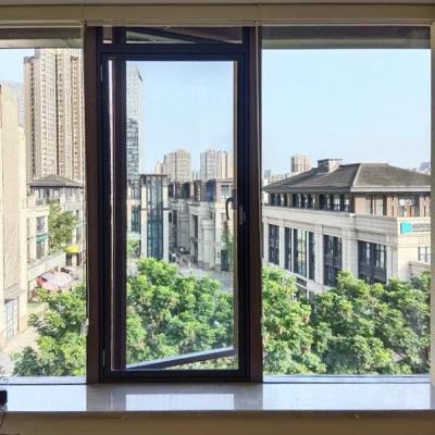 Portas de alumínio líquidas do perfil da porta tratado contra traças retrátil de alumínio das redes de mosquito da porta de tela da mosca que dobram a janela da mosca