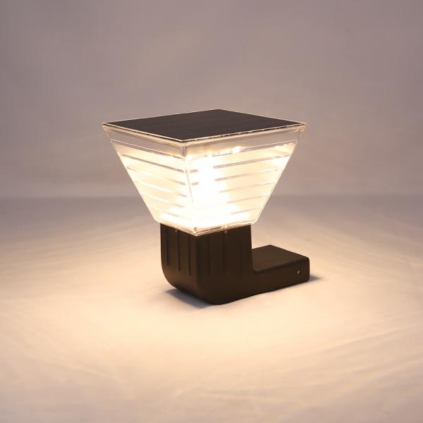 5w 10W Bright Solar Powered Led Wall Light Rohs Outdoor Glass Shaped Aluminum