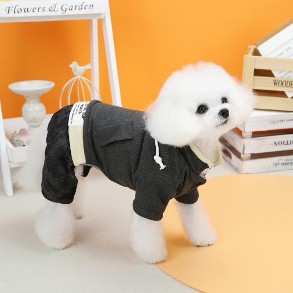 Comfortable Dog Jumper Coat Warm 2 Layers Fleece Lined Classic Knitted Winter Clothes