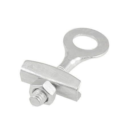 Silver ToneMetal Bike Bicycle Spare PartsChain Tug Tensioner 6mm Dia.Thread, Size:5 x 2cm /2 x 0.78'