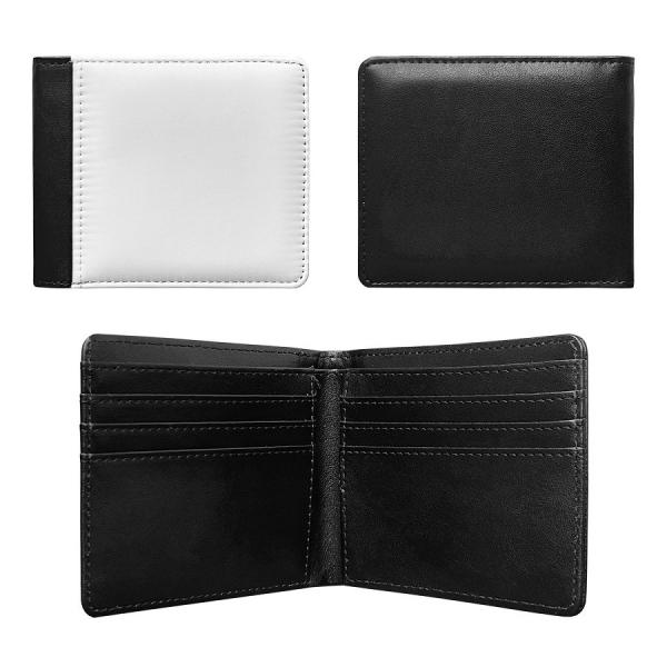 Mens Personalized Bifold Wallet With Multiple Card Slots PU leather Sublimation Wallet Blanks