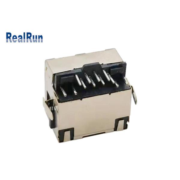Соединитель Джек 500VAC бронзы светомассы RJ45 LCP UL94V-0 с экраном