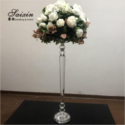 ZT-542 Luxury Crystal Flower Stand Centrepiece para Decoração de Casamento