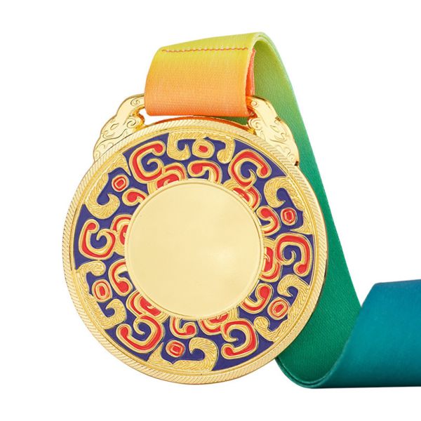 Custom Sports Medal with 20-80mm Size Zinc Alloy and Gold Plating for Souvenir Gifts