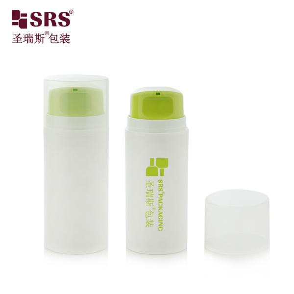 Wholesale PP PCR Recycled Snap On Facial Cleanser Airless Pump Cream Bottle