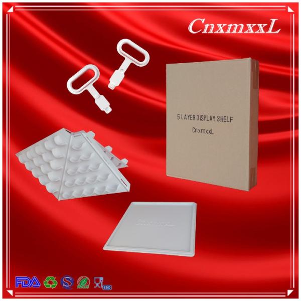 башня macaron основания ЛЮБИМЦА и торта пластиковой коробки 60 macarons ПК мини