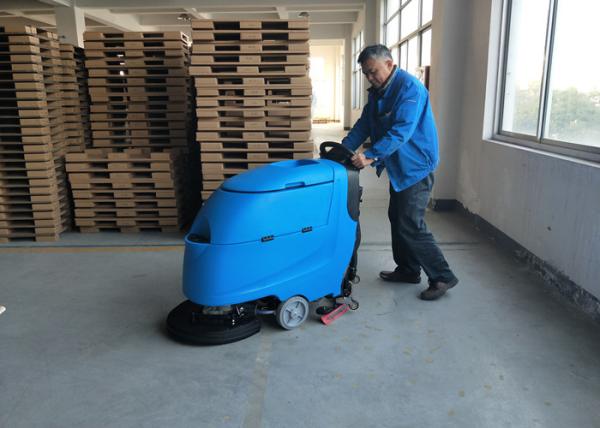 Épurateur bleu de plancher de batterie de couleur/équipement complètement automatique de nettoyage de plancher