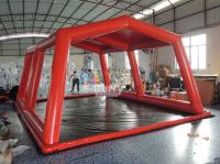 Mat de collecte d'eau en PVC portable personnalisé, lave-auto gonflable, lave-auto gonflable avec couvercle