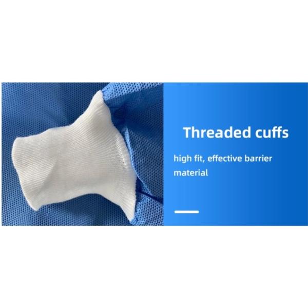 Управление инфекции уровня 1 SMS 25gsm AAMI устранимое одевает открытую заднюю часть