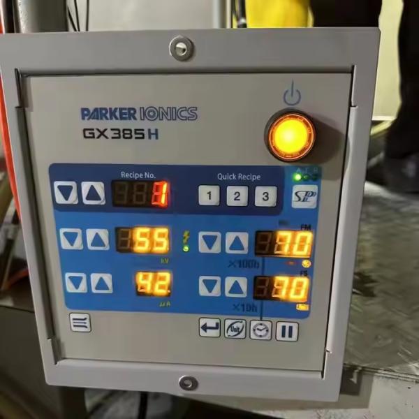 Parker Ionics GX8500 Powder Coating Machine With GX385H And GX132 Guns Steel Painting Equipment Engine Core Components