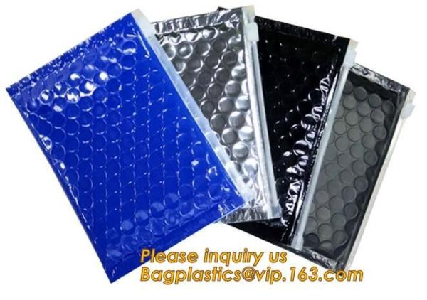 Slider Padded Bags/Colorful Zip lockkk Bubble Bags,Zipper Bubble Bag Postage Packaging Anti-static Packaging Heat Insulatio