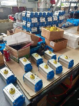 actuators double acting pneumatic aluminum rack and pinions rotary actuator