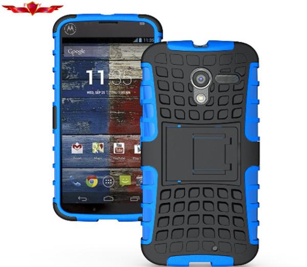 New Dirtproof/Shockproof MOTO Xphone PC+TPU+Silicone 2IN1 Protector Cases Multi Colors