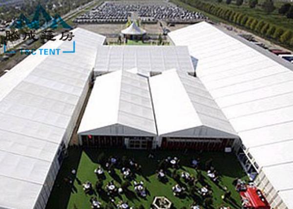 Movable Design Trade Show Tents With Clear PVC Fabric / VIP Cassette Flooring