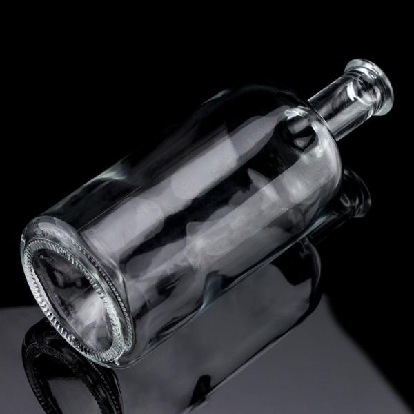 Garrafa de vidro para licor 750 ml Capacidade Ácido Gravar superfície Material de vidro