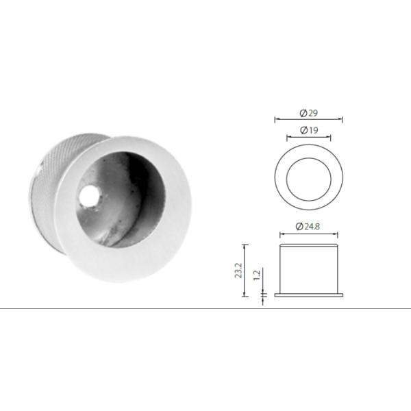 Stainless Steel Door Accessories Polished Finish , Door Hardware Accessories