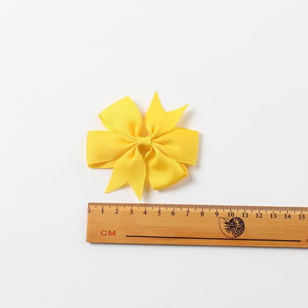 Ribbon Hair Bow Accessories 8cm Solid Color Grosgrain Fabric for Girls' Hair Band Bow