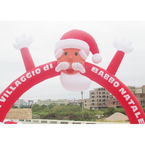 Ткань аркы 210 д Оксфорда рождества Санта Клауса раздувная для на открытом воздухе события
