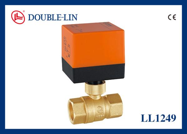 2-Way Brass Ball Valve with Electric Actuator 232 psi Working Pressure DIN259 Thread