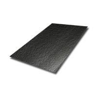 Hoja de metal martillada 304 316 de acero inoxidable negro revestimiento de hoja de forma ondulada para el panel de pared
