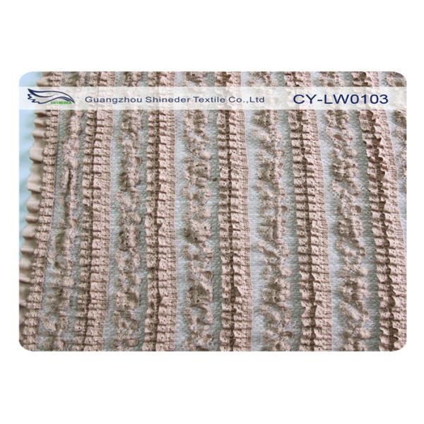 Home Textile Stretch Lace Fabric 40% Nylon 50% Cotton 10% Spandex CY-LW0103