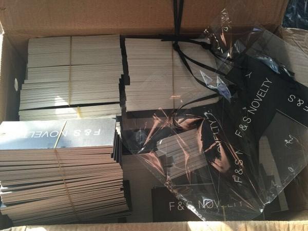 Printed Personalized Promotional Gifts Custom Hang Tags for Garment Bag Shoes
