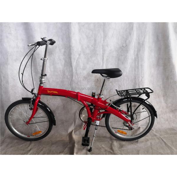 20 Inch Unisex Hybrid Folding Bike with 7 Gears and Aluminum V Brake Alloy Hub Quando