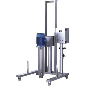 Movable Pneumatic Lifting Vacuum Homogenizer Cream Mixer for Viscosity Liquids / Solid Powders