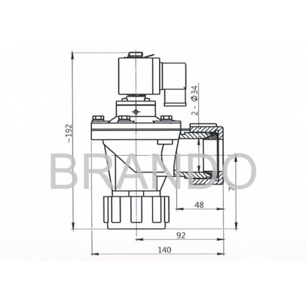 ДМФ - ЗМ напечатайте прямоугольный пневматический клапан ДМФ клапана ИМПа ульс - ЗМ -20 ДМФ - ЗМ -25 ДМФ - ЗМ -40С