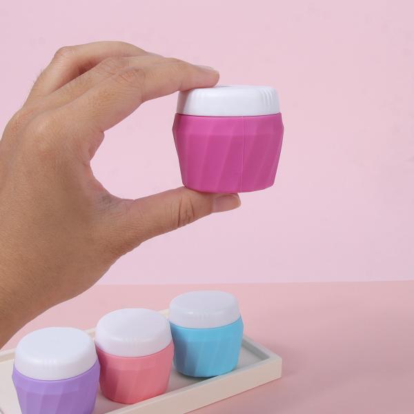 30 ml de bocal de voyage en silicone étanche aux fuites avec couvercle à vis