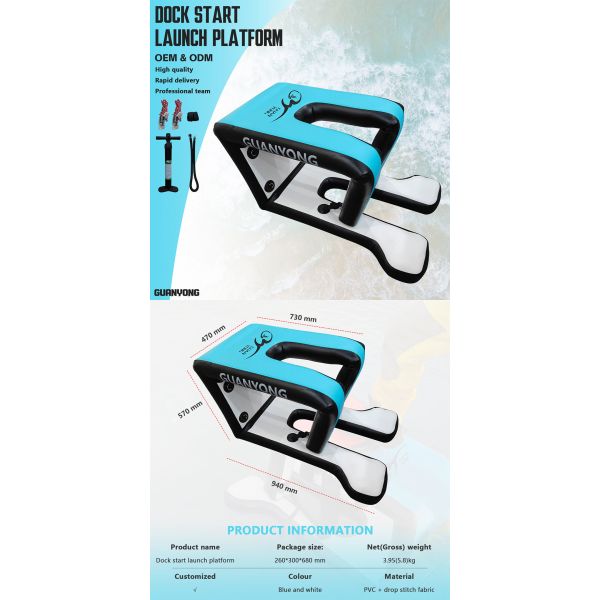 Dockstarter Foil Launch Pad Inflatable Platform Hydrofoil For Beginner Surfing