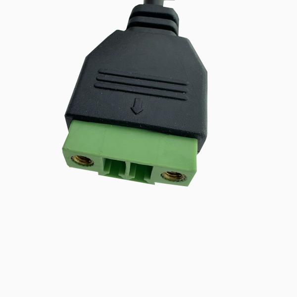 IP Camera Cable Weatherproof RJ45F PVC Jacket DC5.5*2.1/3.5PITCH Copper Connector 010