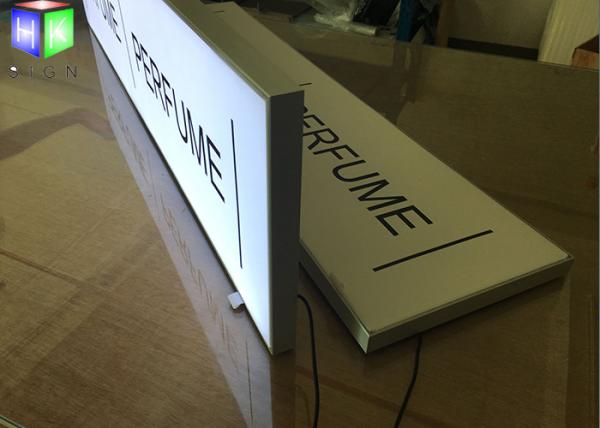 Frameless Aluminum LED Light Box Lighted Poster Frame For Perfume Sign
