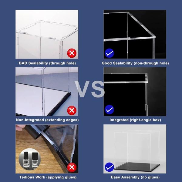 Golf Ball  Acrylic Display Box For Football Boy Figurine Toy Model  Helmet Collection Basketball