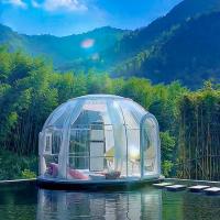 Chambre claire ignifuge de luxe de dôme de tentes claires de bulle de la taille 2.7m