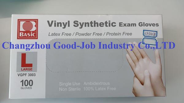 ASTM D5250 PVC  Disposable Synthetic Vinyl Exam Gloves