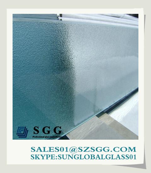 clear decorative patterned glass 3mm for glass door and window with 3C Certification