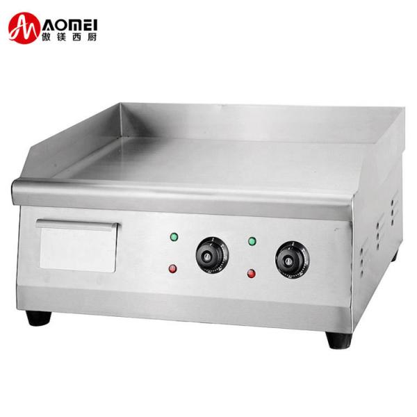 Stainless Steel Electric Flat Pan Griddle Commercial Grade Easy to Clean and Durable