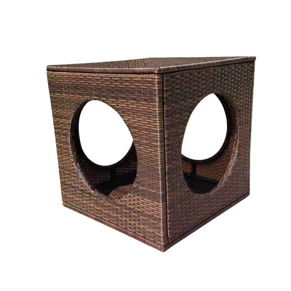 Outdoor Furniture Rattan Wicker Pet House Bed KD Dog House