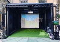Tenda de simulador de prática de golfe inflável personalizada com logotipo hermético