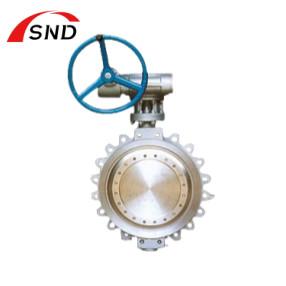 Oil And Gas Lug Type Butterfly Valve Cast Iron Body Material