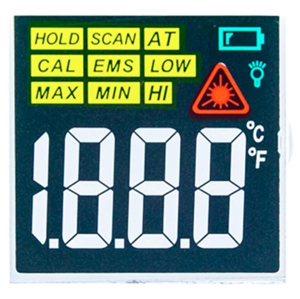 OEM ODM Termômetro da testa LCD Display fundo verde
