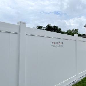 White PVC Privacy Fence Panels 6x8ft Low Maintenance