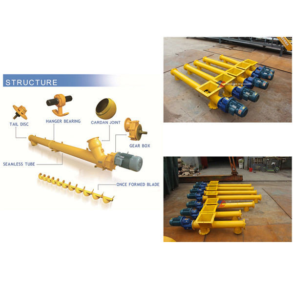Carbon Steel Gravel Auger Screw Conveyor High Capacity