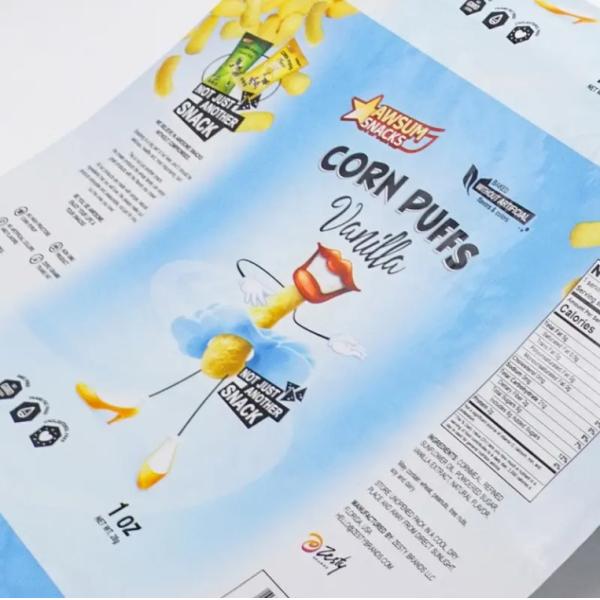 Enveloppe de film d'emballage flexible pour les aliments en aluminium plastique laminé sur mesure